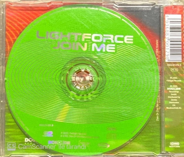Lightforce Join Me Maxi Single CD - Resim 2