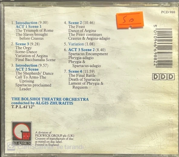 Spartacus CD - Resim 2