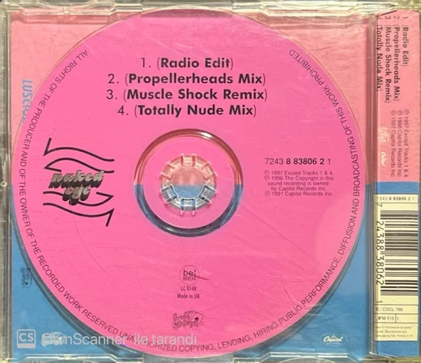 Luscious Jackson Naked Eye Maxi Single CD - Resim 2