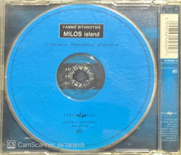 Yannis Bithikotsis Milos Island Maxi Single CD - Resim 2