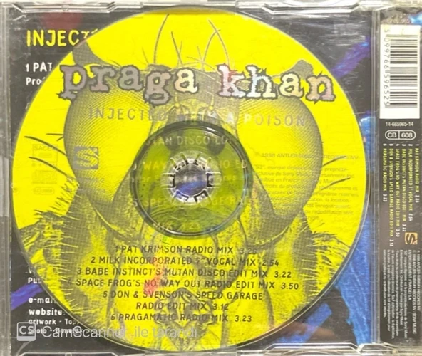 Praga Khan Injected With A Poison Maxi Single CD - Resim 2