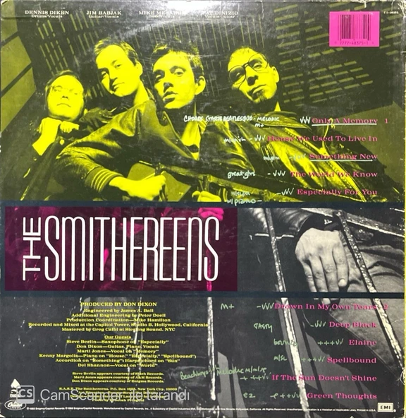The Smithereens Green Thoughts LP Plak - Resim 2