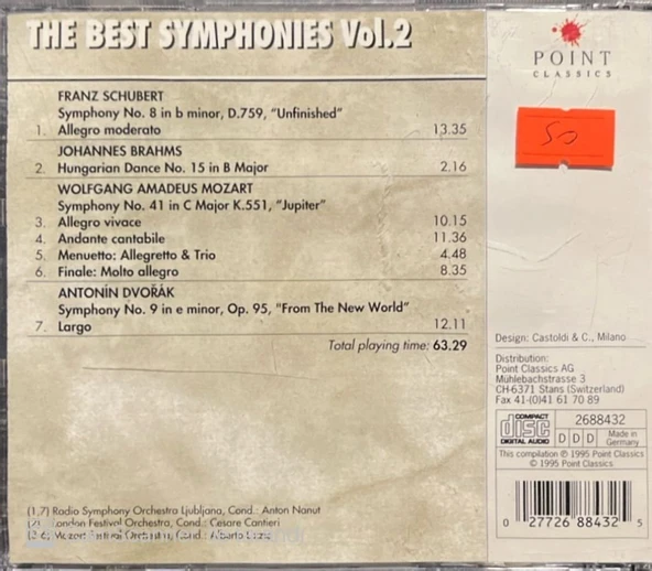 The Best Symphonies Vol.2 CD - Resim 2