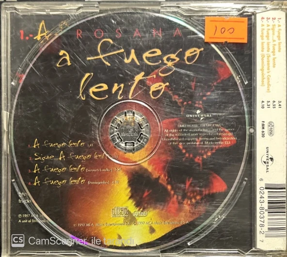 Rosana A Fuego Lento Maxi Single CD - Resim 2