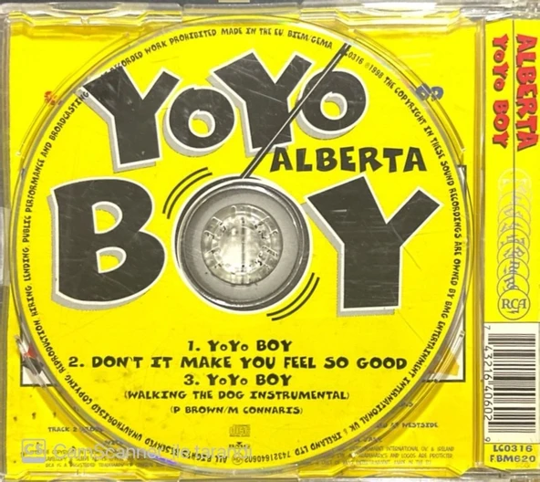 Alberta Yoyo Boy Maxi Single CD - Resim 2