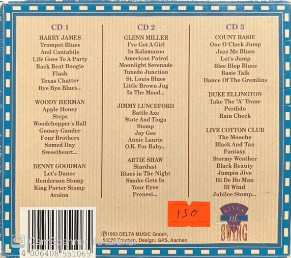 Kings Of Swing Box Set Triple CD - Resim 2
