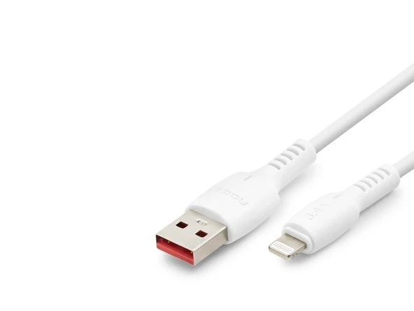 Usb Lightning Şarj Ve Data Kablosu 3.4A 20W 1 M - Beyaz ND1153 ürün görseli 1