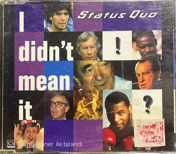 Status Quo I Didn't Mean It Maxi Single CD ürün görseli 1