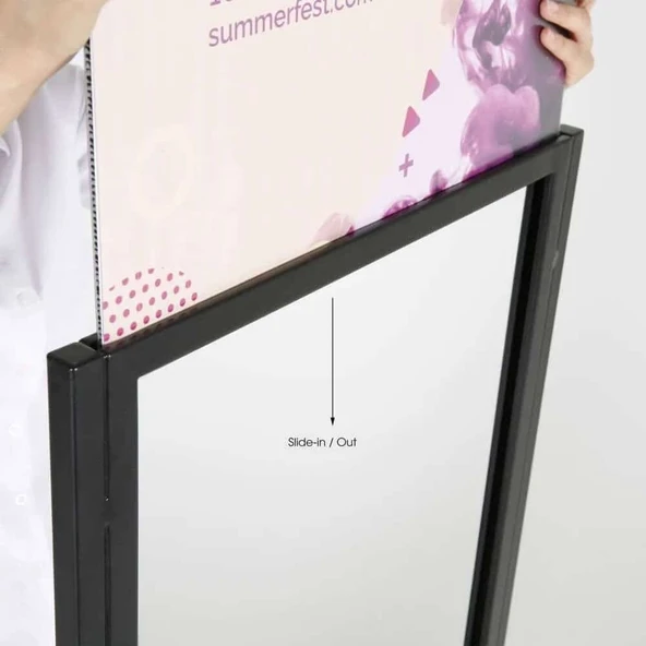 Eko Poster Pano 70x170cm Siyah - Resim 6