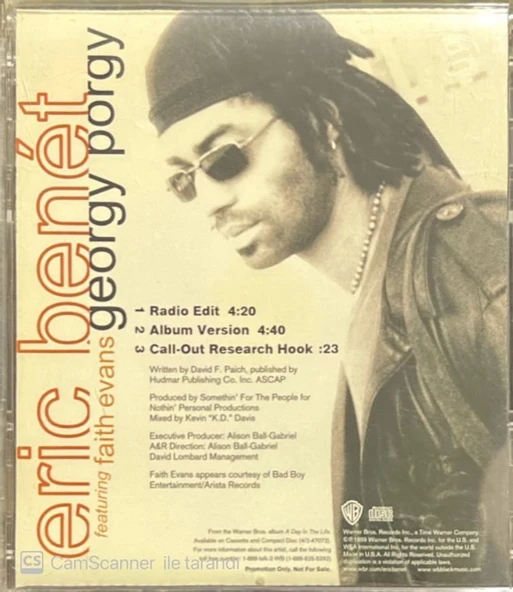 Eric Benet Georgy Porgy Maxi Single CD - Resim 2