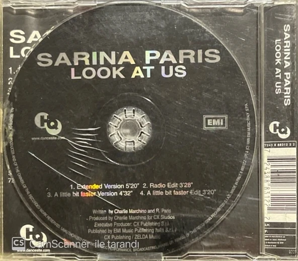 Sarina Paris Look At Us Maxi Single CD - Resim 2