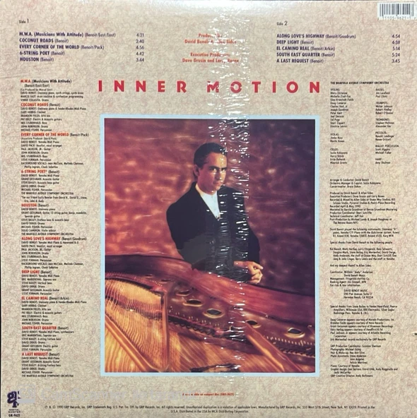 David Benoit Inner Motion LP Plak - Resim 2