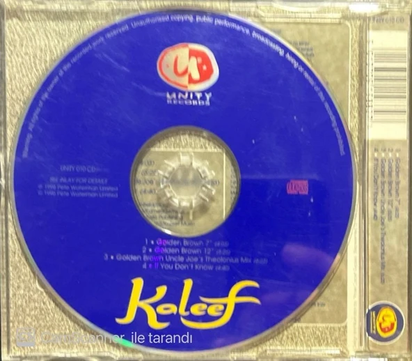 Köleef Golden Brown Maxi Single CD - Resim 2