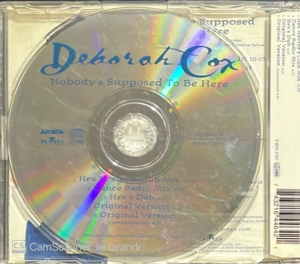 Deborah Cox Nobody's Supposed To Be Here Maxi Single CD - Resim 2