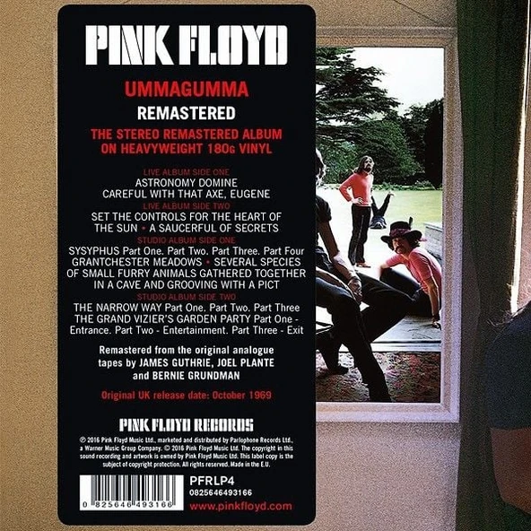 Pink Floyd Ummagumma (2016 Remastered Version) Double LP Plak - Resim 3