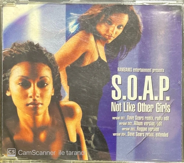 S.O.A.P Not Like Other Girls Maxi Single CD ürün görseli 1