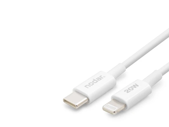 Type-C Lightning Şarj Ve Data Kablosu 20W 1 M - Beyaz ND1151 ürün görseli 1