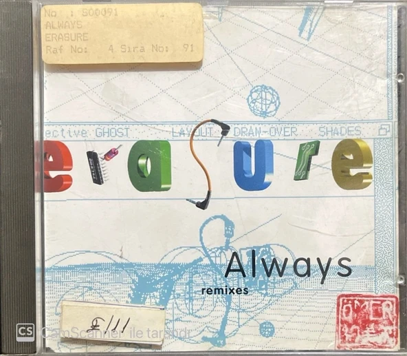 Erasure Alyways Remixes Maxi Single CD ürün görseli 1