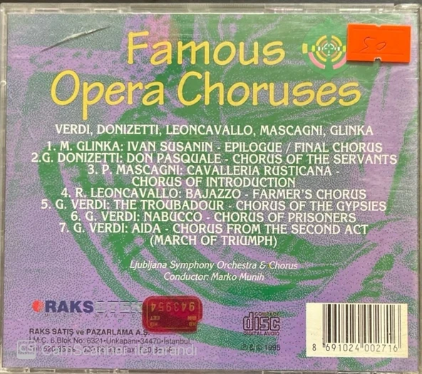 Famous Opera Choruses CD - Resim 2