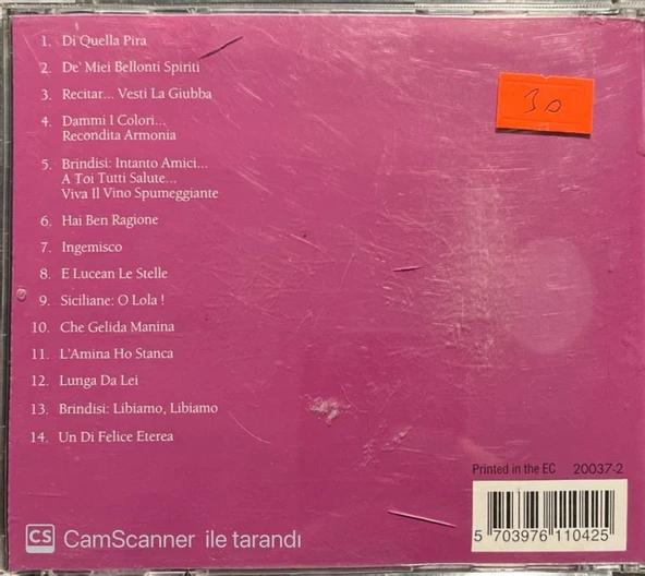 Placido Domingo Opera Highlights CD - Resim 2