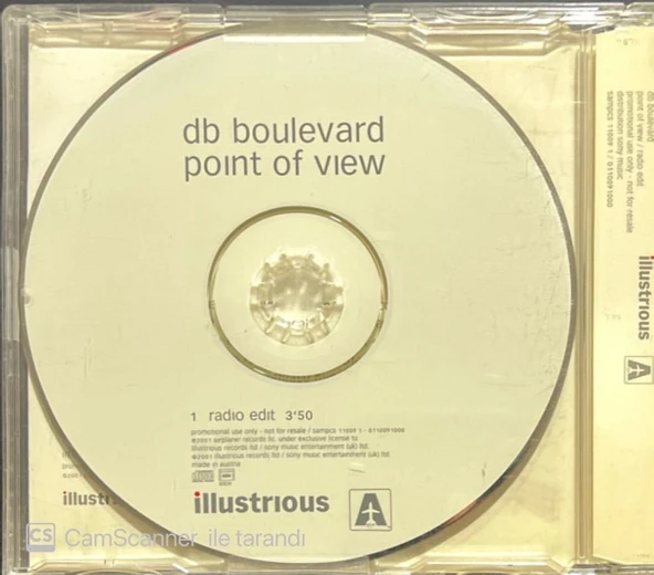 Db Boulevard Point Of View Maxi Single CD - Resim 2