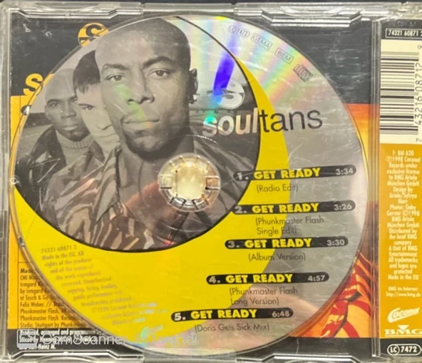 Soul Tans Get Ready Maxi Single CD - Resim 2