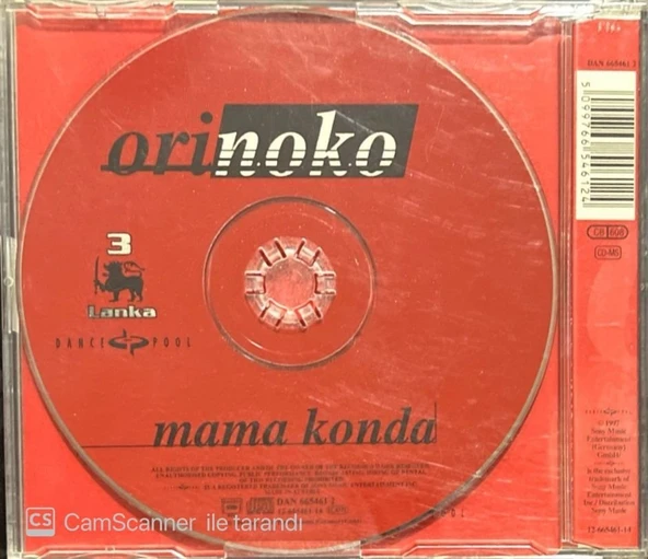 Orinoko Mama Konda Maxi Single CD - Resim 2