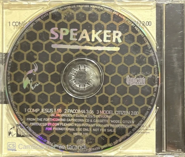 Speaker Song From Model Citizen Maxi Single CD - Resim 2