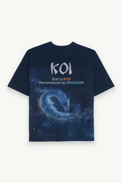 Koi Oversize T-shirt - Resim 3