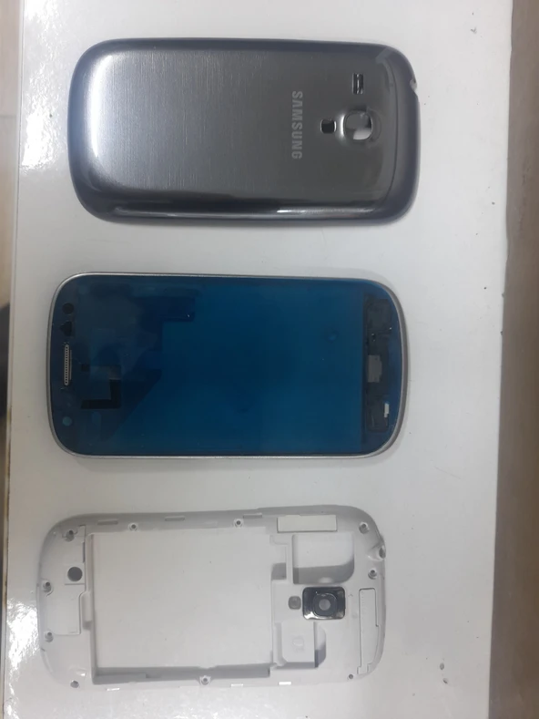 Samsung s3 mini 8190 ve 8200 orta çıta kasa ve kapak takımı ürün görseli 1