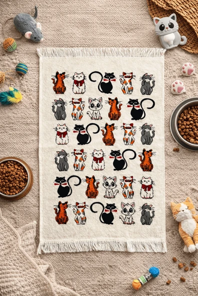 %100 Pamuk Saçaklı Dijital Baskı El&Yüz Havlusu 40x60 cm-Yumuşak Doku,Yüksek Su Emici Mutfak Havlusu ürün görseli 1