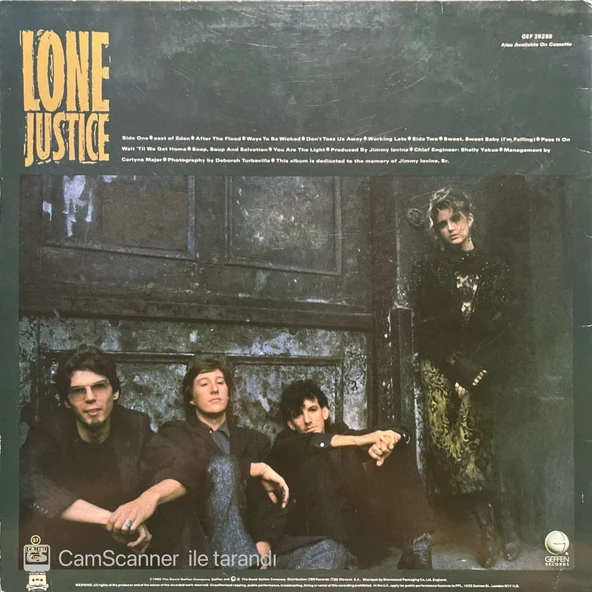 Lone Justice LP Plak - Resim 2