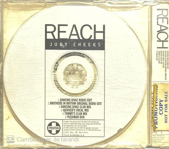 Judy Cheeks Reach Maxi Single CD - Resim 2
