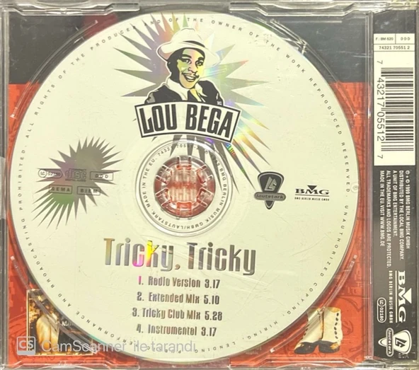 Lou Bega Tricky, Tricky Maxi Single CD - Resim 2