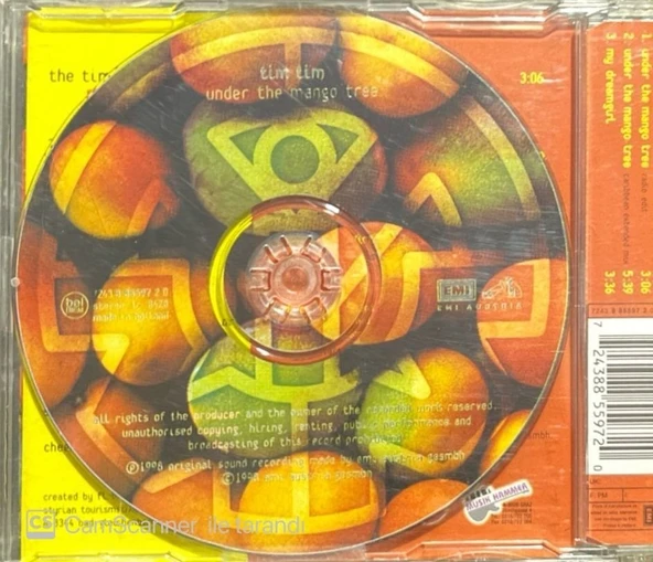 Tim Tim Under The Mango Tree Maxi Single CD - Resim 2