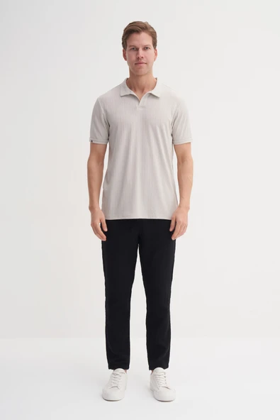 Cazador  Polo  T-shirt Erkek Regular Fit  Viskon 42040 A.Gri ürün görseli 1