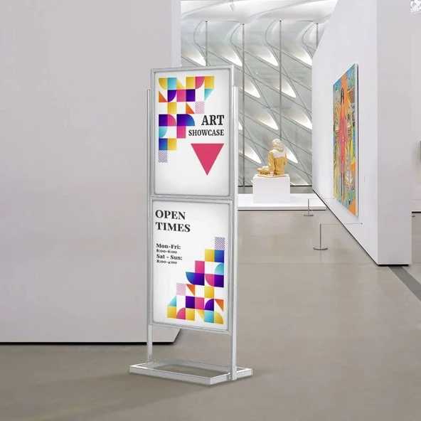 Eko Poster Pano Çift Katlı B2 Gri - Resim 3