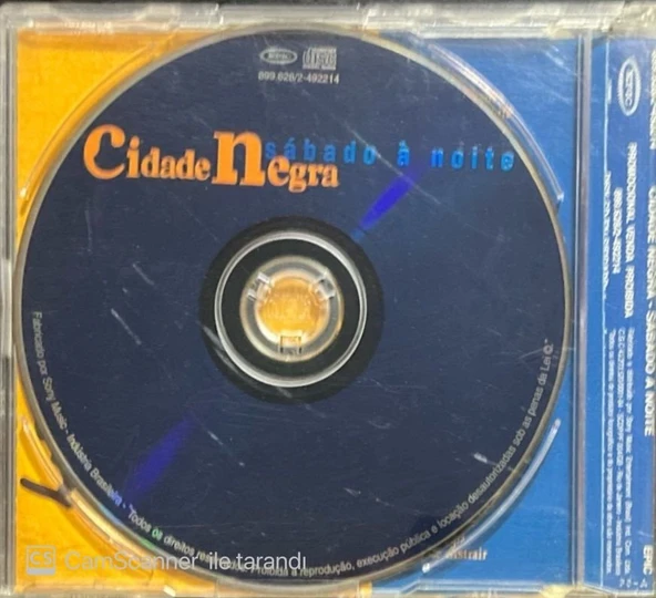 Cidade Negra Sabado A Noite Maxi Single CD - Resim 2