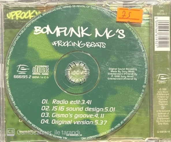 Bomfunk Uprocking Beats Maxi Single CD - Resim 2