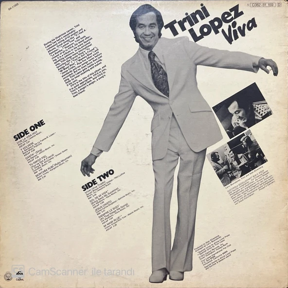 Trini Lopez Viva LP Plak - Resim 2