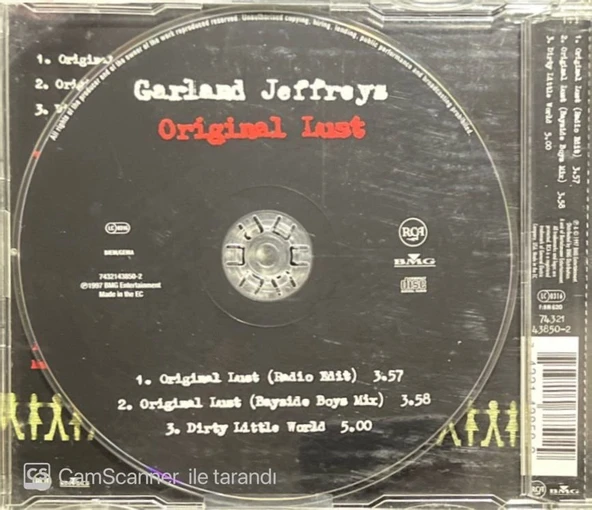 Garland Jeffreys Original Lust Maxi Single CD - Resim 2