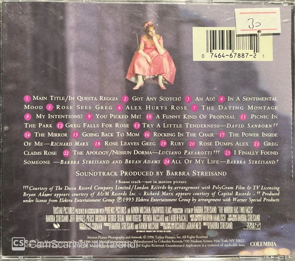 The Mirrors Has Two Faces Soundtrack CD - Resim 2