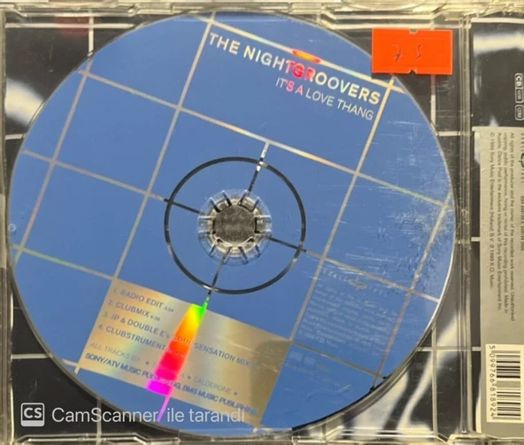The Nightgroovers It's A Love Thang Maxi Single CD - Resim 2