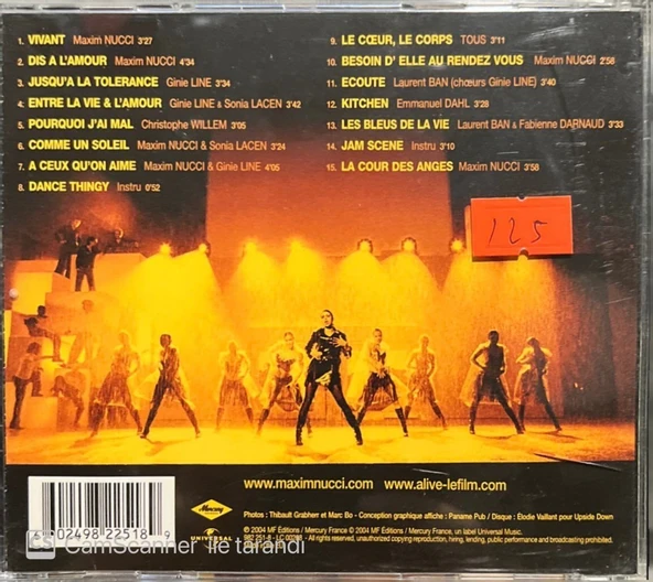 Alive Soundtrack CD - Resim 2