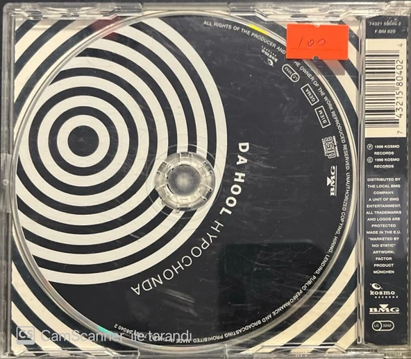 Da Hool Hypochonda Maxi Single CD - Resim 2