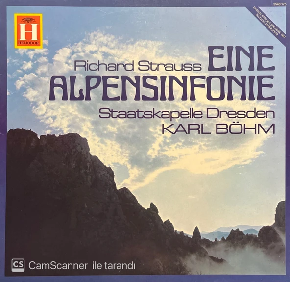 Richard Strauss Eine Alpensinfonie LP Plak ürün görseli 1