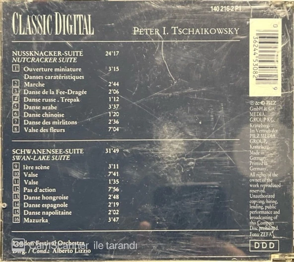 Classic Digital Peter I. Tchaikowsky CD - Resim 2