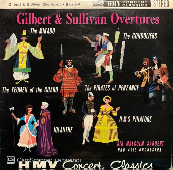 Gilbert & Sullivan Overtures LP Klasik Plak ürün görseli 1