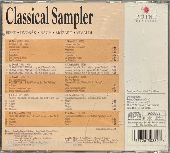 Classical Sampler CD - Resim 2