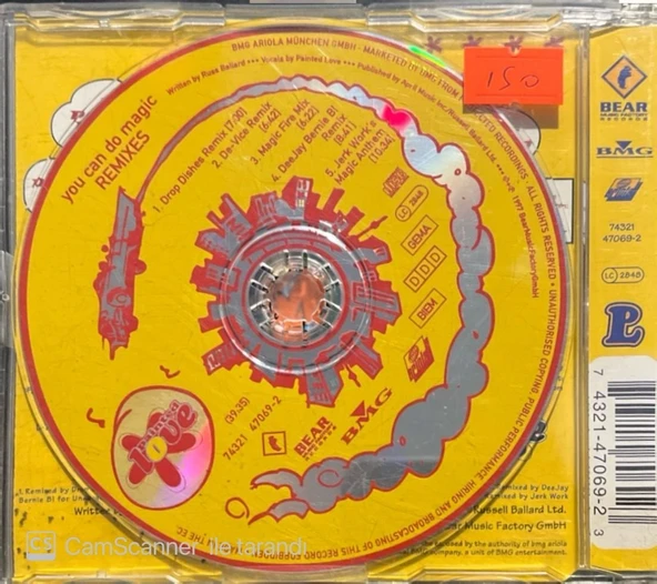 The Remixes You Can Do Magic Maxi Single CD - Resim 2